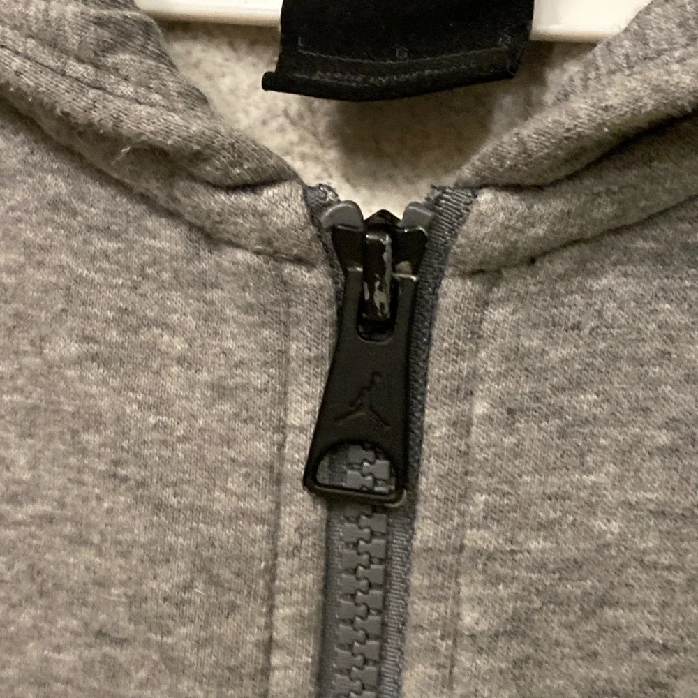 Jordan Jumpman Full-Zip Hoodie Large Grey Hooded Flight Essential Sweatshirt GUC